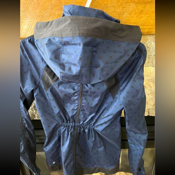 Lululemon Gather And Sprint Jacket - Ghost Dot Deep Navy Black / Black - Picture 7 of 10